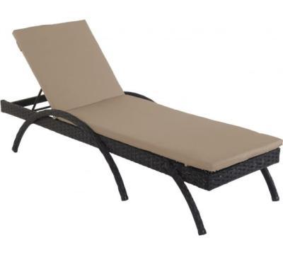 Лежак Риччи черный 7023 в интернет гипермаркете «Планета Лета». Фото